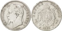 France 2 Francs Coin, Napoleon III, Napoléon III, Strasbourg -