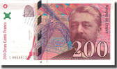 France 200 Francs Eiffel, Fayette:f 75.1, KM:159a -