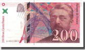 France 200 Francs Eiffel, Fayette:75.1, KM:159a -