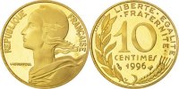 France 10 Centimes Coin, Marianne, Aluminum-Bronze, KM:929 -