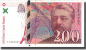 France 200 Francs Eiffel, Fayette:75.2, KM:159a -