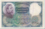 Spain 50 Pesetas Banknote, 1931-04-25, KM:82 -