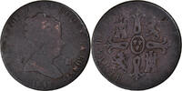 Spain 8 Maravedis Coin, Isabel II, Segovia, Copper, KM:531.3 -