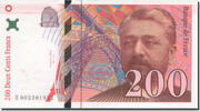 France 200 Francs Eiffel, Undated (1995), Fayette:75.1 -