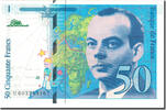 France 50 Francs Undated (1992), Fayette:72.1b, KM:157a -