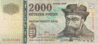 Hungary 2000 Forint Banknote -