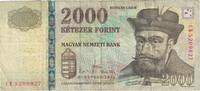 Hungary 2000 Forint Banknote, KM:198c -