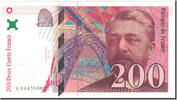 France 200 Francs Eiffel, Fayette:75.04b, KM:159b -