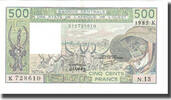 West African States 500 Francs Banknote, KM:206Bi -