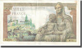 France 1000 Francs Déesse Déméter, P. Rousseau and R. Favre-Gilly -