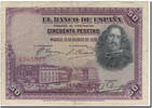 Spain 50 Pesetas Banknote, 1928-08-15, KM:75a -