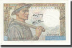 France 10 Francs Mineur, 1944-01-13, Fayette:8.10, KM:99e -