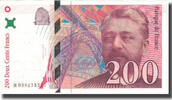 France 200 Francs Eiffel, 1996, Fayette:75.03a, KM:159a -