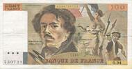 France 100 Francs Delacroix, Fayette:69.9, KM:154b -
