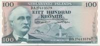 Iceland 100 Kronur Banknote, 1961-03-29, KM:44a -