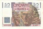 France 50 Francs Le Verrier, F.157, Fayette:20.16, KM:127c -