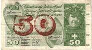 Switzerland 50 Franken Banknote, 1972-01-24, KM:48l -