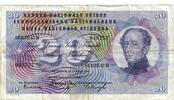Switzerland 20 Franken Banknote, 1965-01-21, KM:46l -