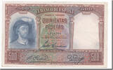 Spain 500 Pesetas Banknote, 1931-04-25, KM:84 -