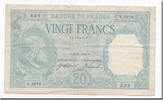 France 20 Francs Bayard, 1918-11-26, Fayette:11.3, KM:74 -