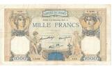 France 1000 Francs Cérès et Mercure, F.3086, AU(50-53), Fayette:38.6 -