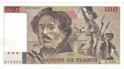 France 100 Francs Delacroix, G.174, Fayette:69bis.2c -