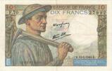 France 10 Francs Mineur, F.70, Fayette:8.10, KM:99e -