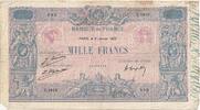 France 1000 Francs Bleu et Rose, E.1822, Fayette:36.41 -