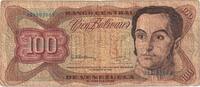 Venezuela 100 Bolivares Banknote, 1992-12-08, KM:66e -