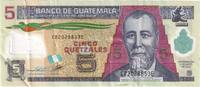 Guatemala 5 Quetzales 2012-05-02, KM:122 -