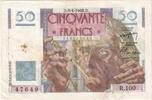 France 50 Francs Le Verrier, R.100, Fayette:20.10, KM:127b -