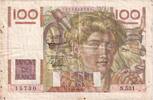 France 100 Francs Jeune Paysan, N.531, Fayette:28.35, KM:128d -