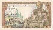 France 1000 Francs Déesse Déméter, 1943-07-22, Z.7292 -