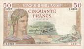 France 50 Francs Cérès, 1938-10-20, X.8767 -
