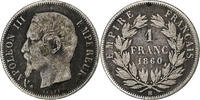 France Franc Napoleon III, Strasbourg, Silver, KM:779.2 -