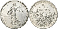 France 5 Francs Semeuse, Paris, Silver, Gadoury:770, KM:926 -