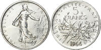 France 5 Francs Semeuse, Paris, Silver, Gadoury:770, KM:926 -