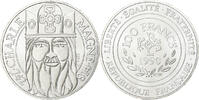France 100 Francs Charlemagne, Silver, Gadoury:905, KM:982 -
