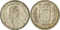 Switzerland 5 Francs Bern, Silver, KM:40 -