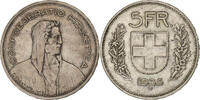 Switzerland 5 Francs Bern, Silver, KM:40 -