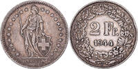 Switzerland 2 Francs Bern, Silver, KM:21 -