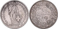 Switzerland 2 Francs Bern, Silver, KM:21 -