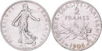 France 2 Francs Semeuse, Paris, Silver, Gadoury:532, KM:845.1 -