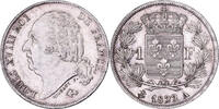France Franc Louis XVIII, Paris, Silver, Gadoury:449 -