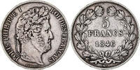 France 5 Francs Louis Philippe I, Paris, Silver -