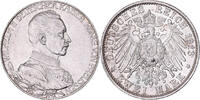German States 2 Mark PRUSSIA, Wilhelm II, Berlin, Silver -