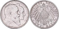German States 2 Mark BADEN, Friedrich I, Silver, KM:276 -