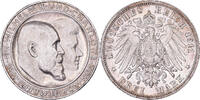 German States 3 Mark WURTTEMBERG, Wilhelm II, Freudenstadt, Silver -