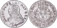 France Ecu Louis XV, Écu aux branches d'olivier, Montpellier, Silver -
