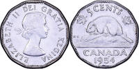 Canada 5 Cents Elizabeth II, Royal Canadian Mint, Chromium And Nickel -